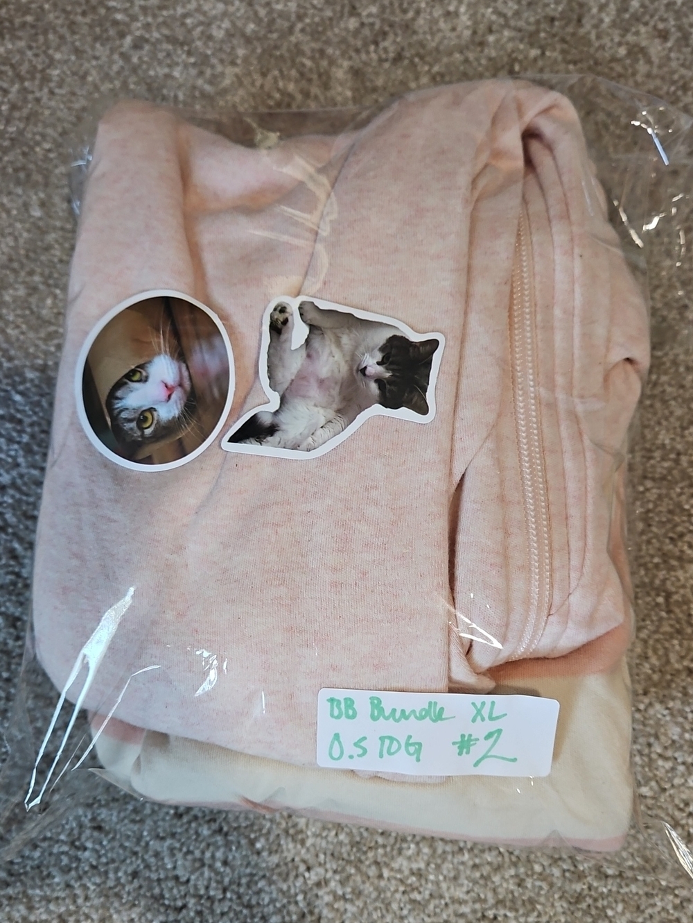 Bundle Of 2 Burts Bees Sleepsacks, Size 18-24 Months 100% Organic Cotton - Picture 9 of 9